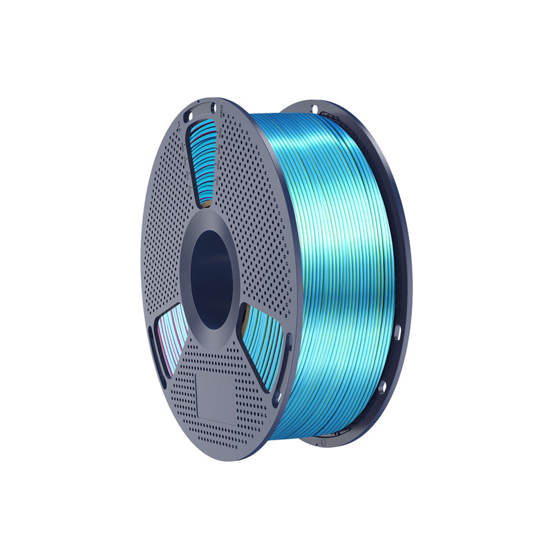 Sunlu PLA+ Silk Tri-Color Filament (red, yellow, and green)