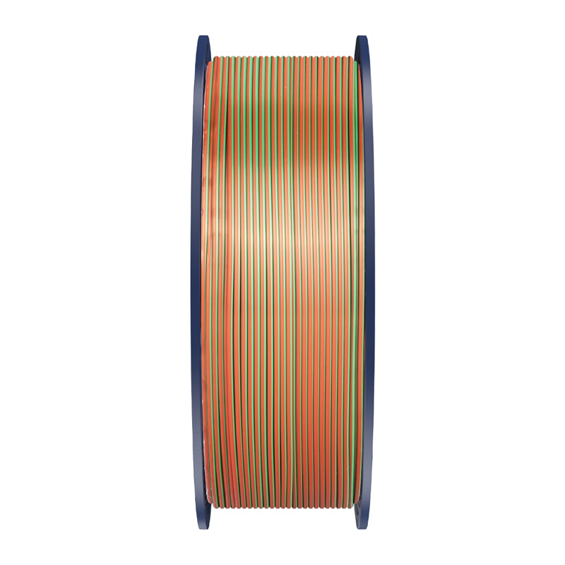 Sunlu PLA+ Silk Tri-Color Filament (orange, blue, and green)