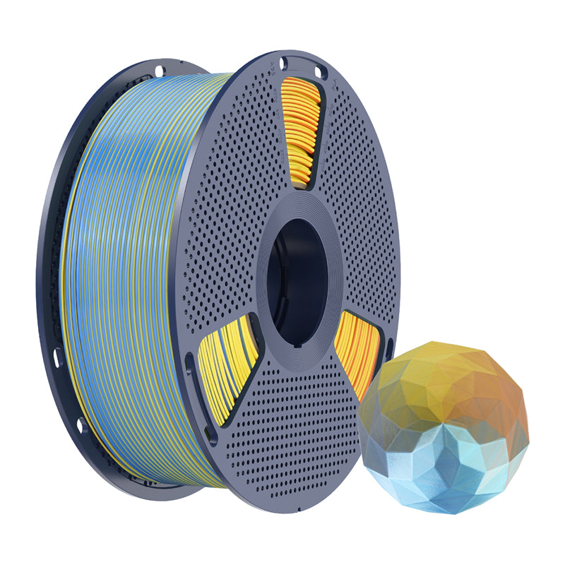 Sunlu PLA+ Silk Forth-Color Filament (blue-purple-orange-yellow)