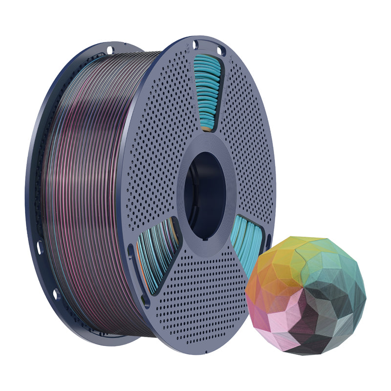 Sunlu PLA+ Silk Forth-Color Filament (red-yellow-green-black)