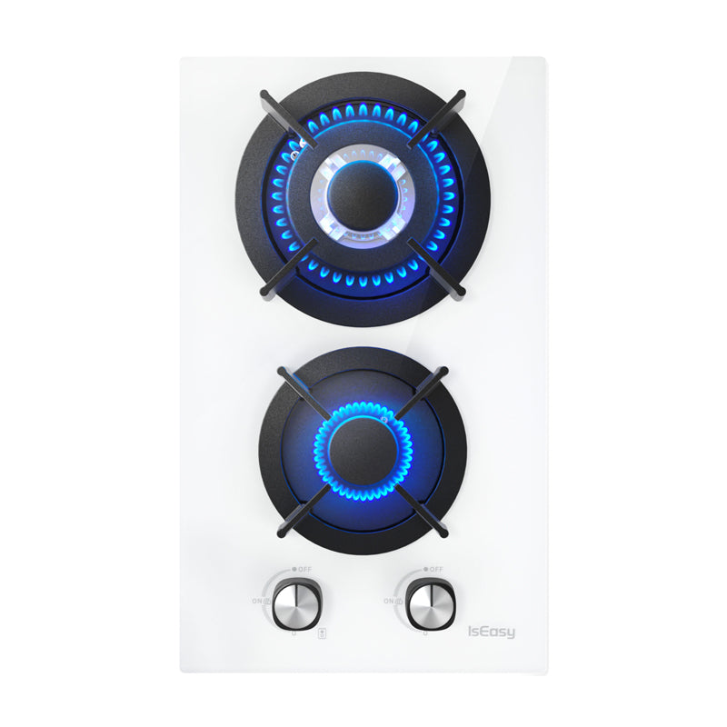 ISEASY MGBG-312A gas hob, 2 burners (white)
