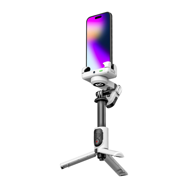 AOCHUAN M1 Pro Gimbal with RGB Lighting (White)