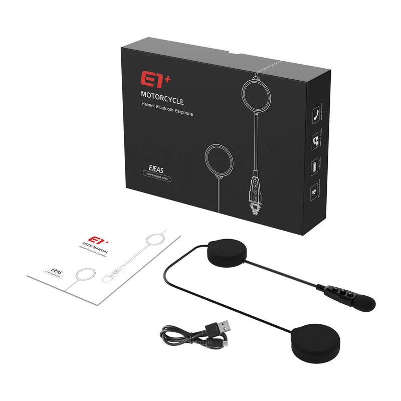 EJEAS E1+ Bluetooth headset for helmets