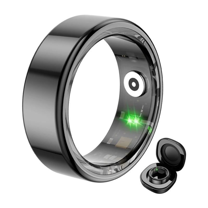 COLMI R02 Smart Ring, size 8, 18.1 mm (black) + charging case