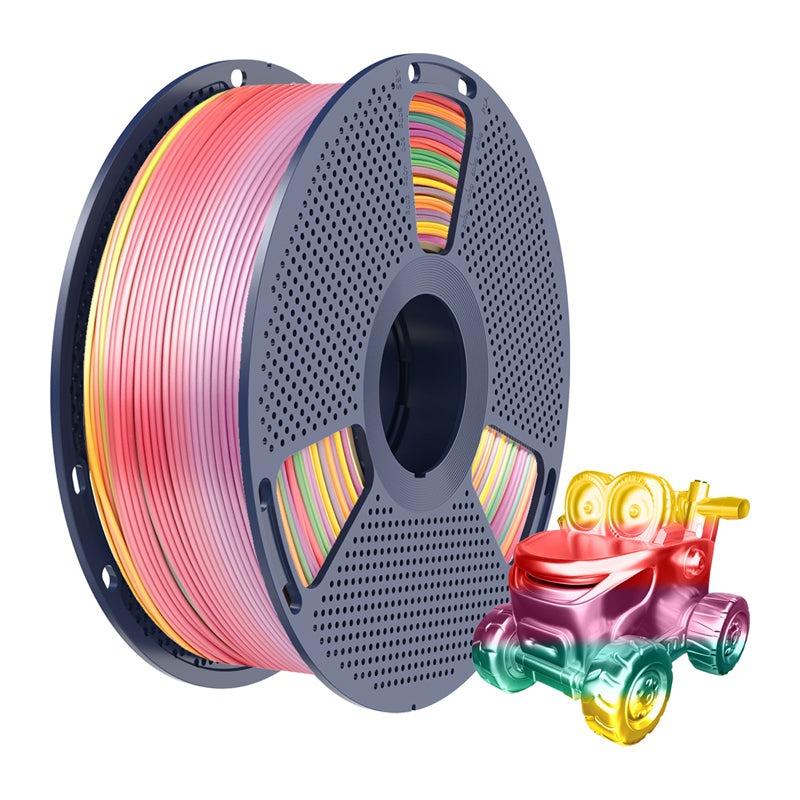 Sunlu PLA+ Silk Filament (Rainbow 01)