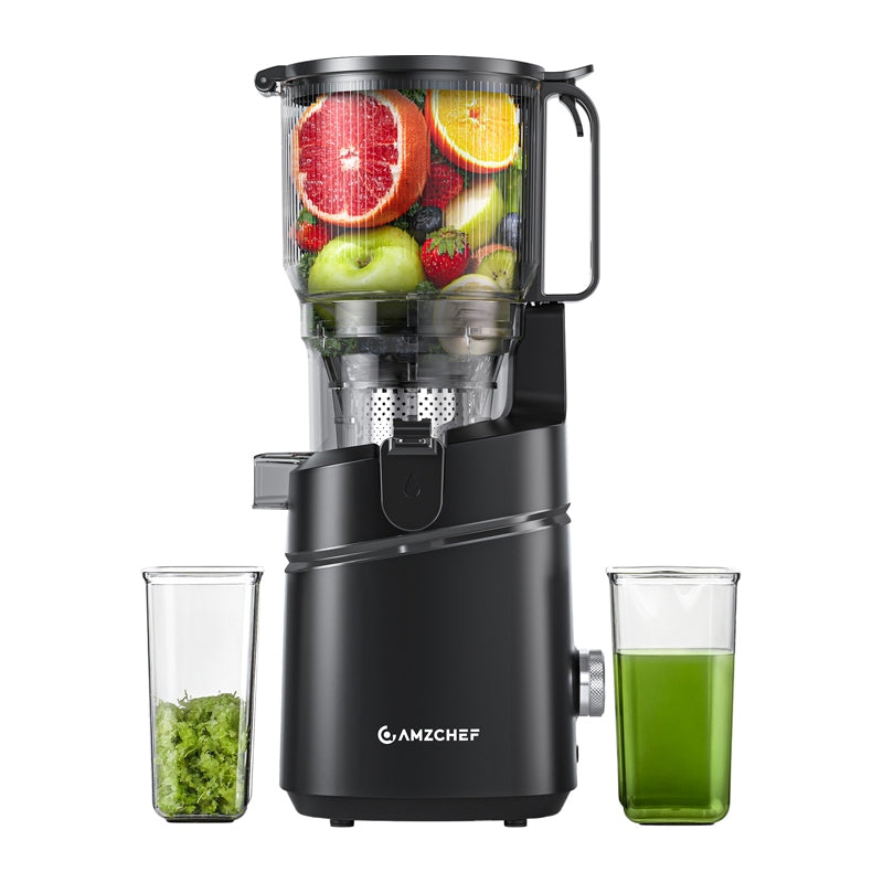 AMZCHEF SJ-036CBK Slow Juicer (Black)