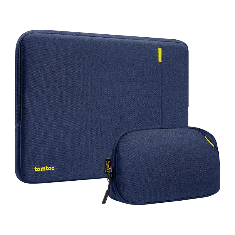 TOMTOC Defender-A13 Laptop Sleeve + 14" Case Set (Navy Blue)