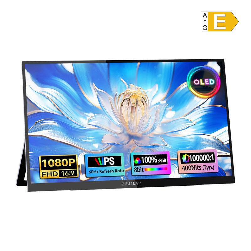 ZEUSLAP OL133ED Portable Monitor with a 13.3" Touchscreen