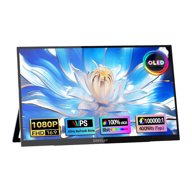 ZEUSLAP OL133ED Portable Monitor with a 13.3" Touchscreen