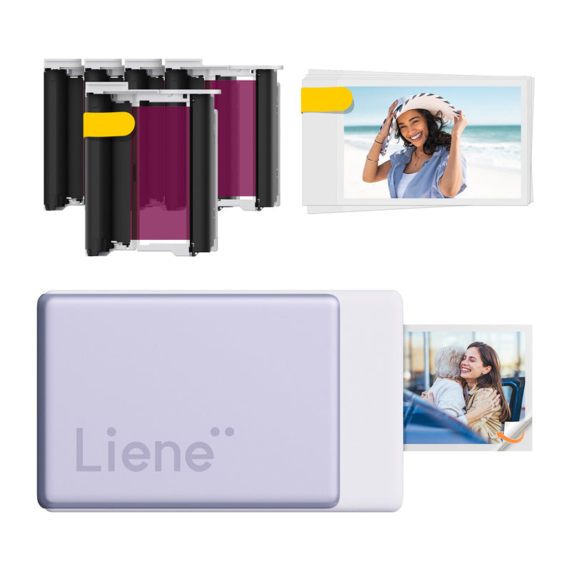 Liene Pearl N200 Pro 2x3" Portable Photo Printer Kit (Purple)