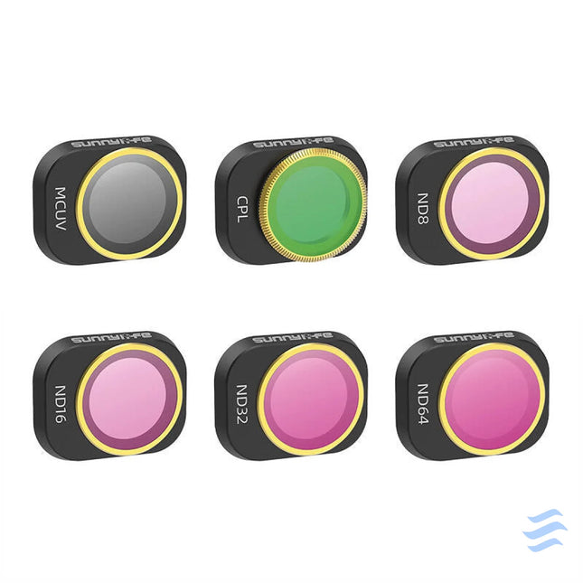 6 Lens Filters MCUV CPL ND8/16/32/64 Sunnylife for DJI MINI 4 PRO Filters for drones