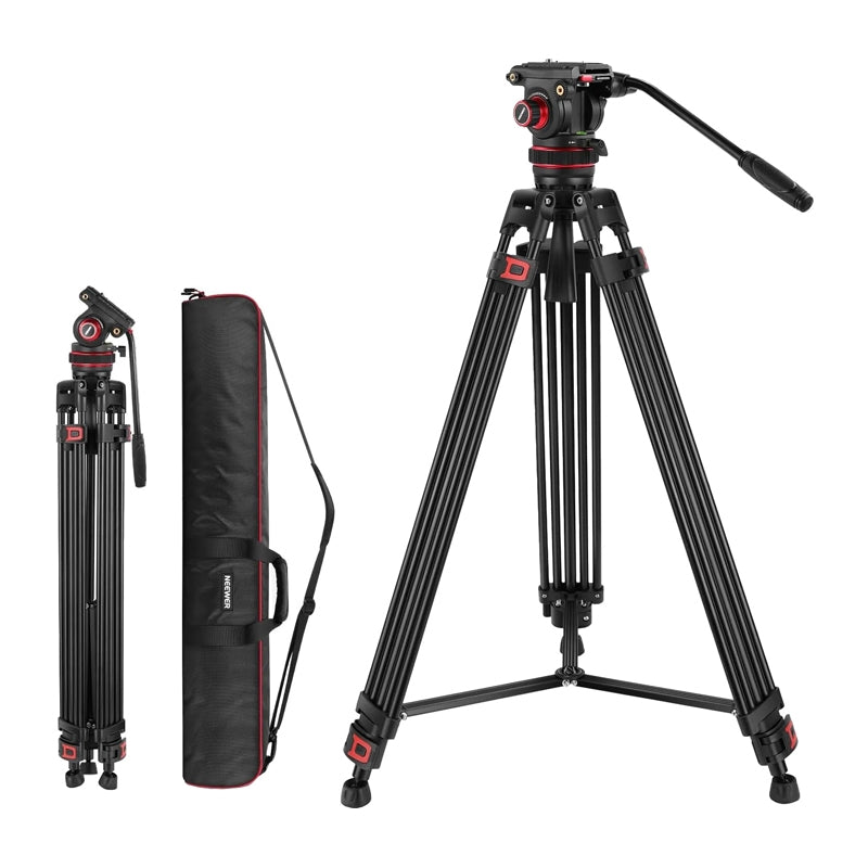 Neewer TP75 Adjustable Tripod with Oil-Damped Head