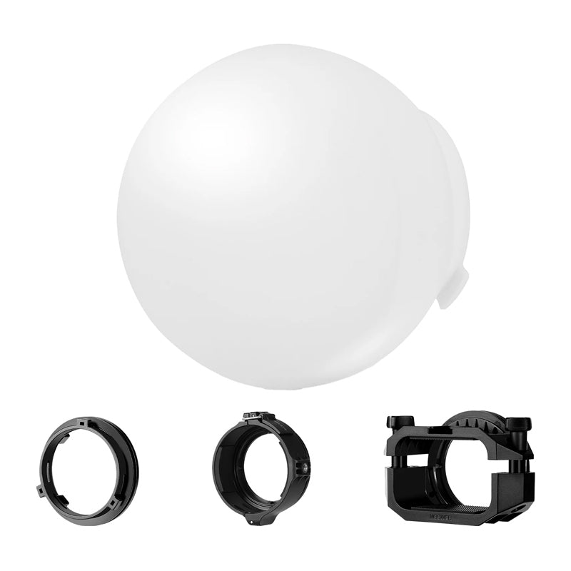 Neewer CRS6 Foldable Dome Diffuser with 3-Piece Adapter Set