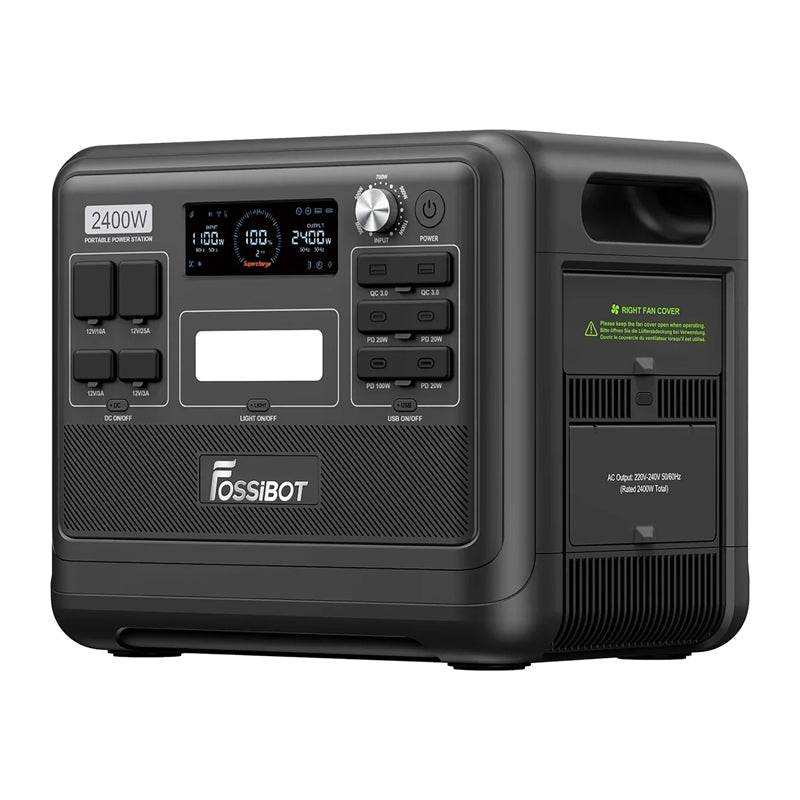 FOSSIBOT F2400 2400W Charging Station (Black)