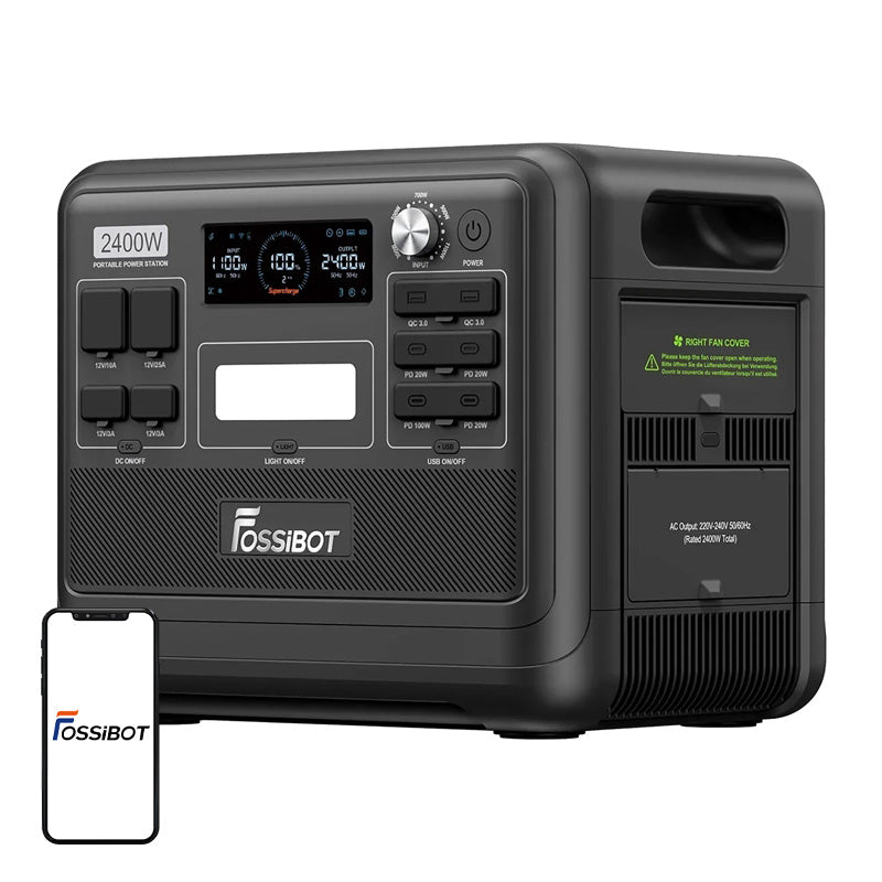 FOSSIBOT F2400 2400W Charging Station (Black)