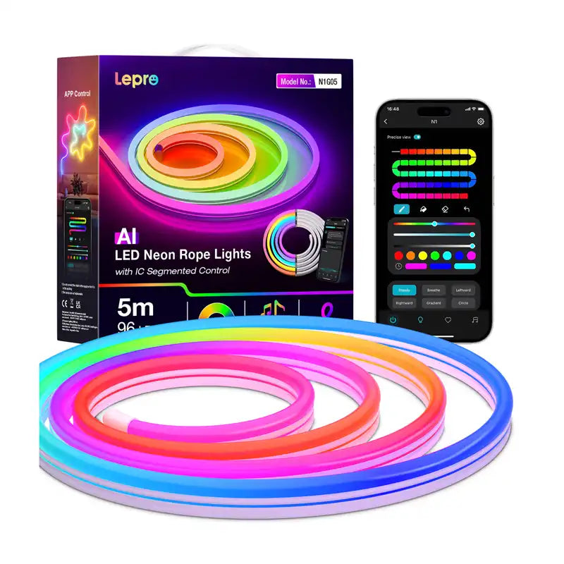 LEPRO N1-5 RGB Smart LED Strip, 5 m