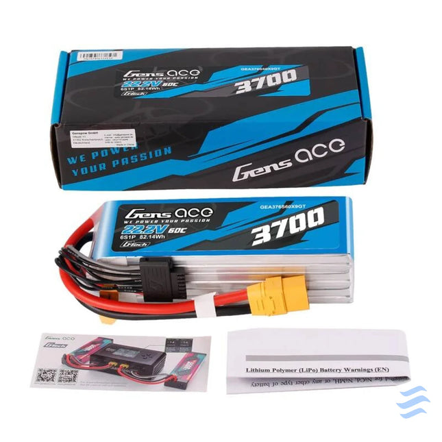 Accumulator Lipo Gens Ace G Tech 3700mAh 22.2V 60C 6S1P XT90 Lithium and NiMH