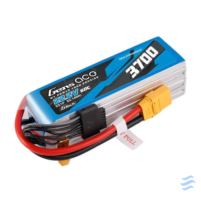 Accumulator Lipo Gens Ace G Tech 3700mAh 22.2V 60C 6S1P XT90 Lithium and NiMH