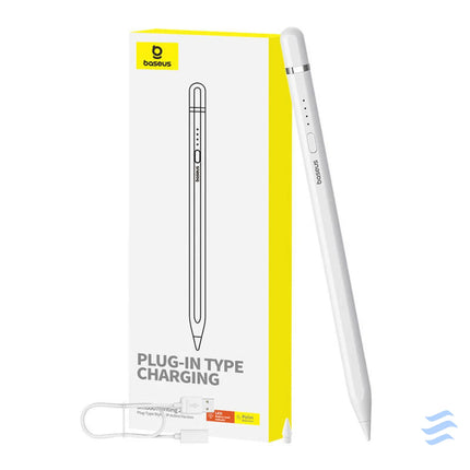 Active stylus Baseus Smooth Writing Series with plug in charging lightning (White) Tablet styluses