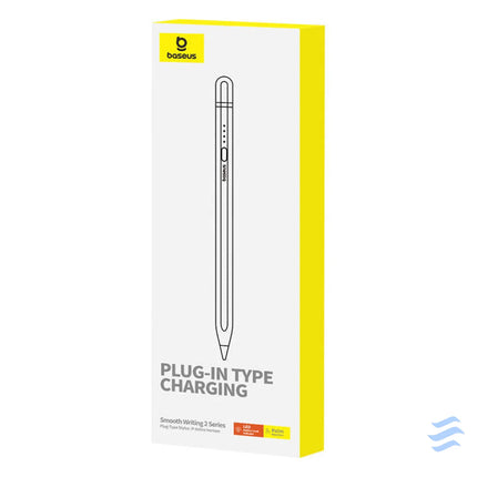 Active stylus Baseus Smooth Writing Series with plug in charging lightning (White) Tablet styluses