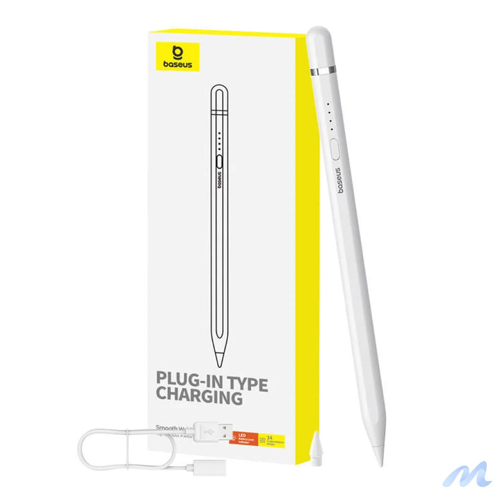 Active stylus Baseus Smooth Writing Series with wireless charging, lightning (White)