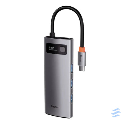 Adapter 5in1 Baseus Hub USB C to 3x USB 3.0 + HDMI + USB C PD Hubs