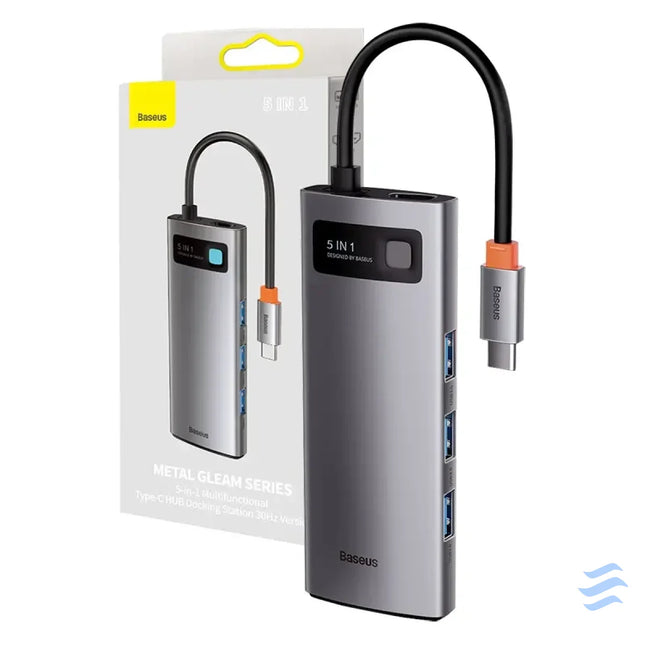 Adapter 5in1 Baseus Hub USB C to 3x USB 3.0 + HDMI + USB C PD Hubs