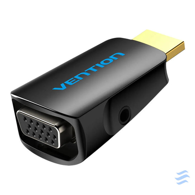 Adapter HDMI to VGA Vention AIDB0 with 3.5mm Audio Port Adapters connectors and converters