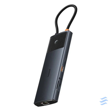 Adapter Hub 10in1 Baseus USB C 2xHDMI 3xUSB A USB C RJ45 SD/TF PD (black) Hubs