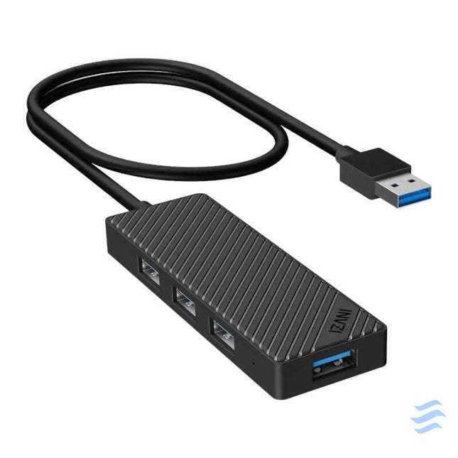 Adapter Hub 4 in 1 INVZI MH04 4x USB 3.0 (black) Hubs