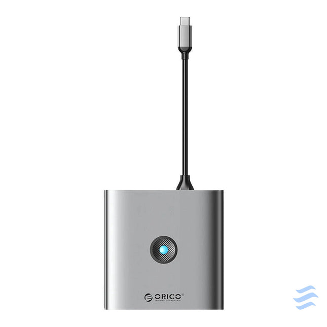 Adapter Hub 8w1 Orico HDMI 4K + 3x USB A 3.0 USB C 100W PD + SD/TF Hubs