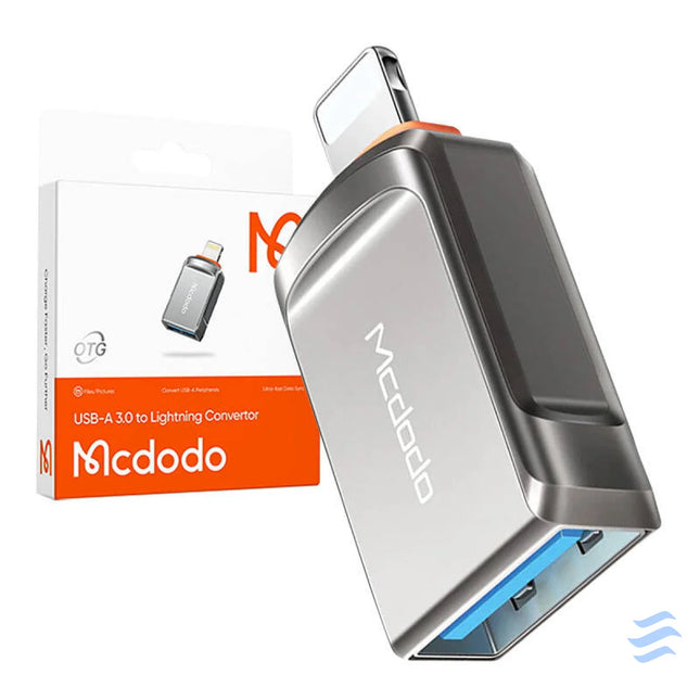 Adapter USB 3.0 to lightning Mcdodo OT 8600 (black) Adapters connectors and converters