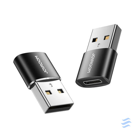 Adapter USB male female Type C (2 pieces) Joyroom S H152 (black) Adapters connectors and converters