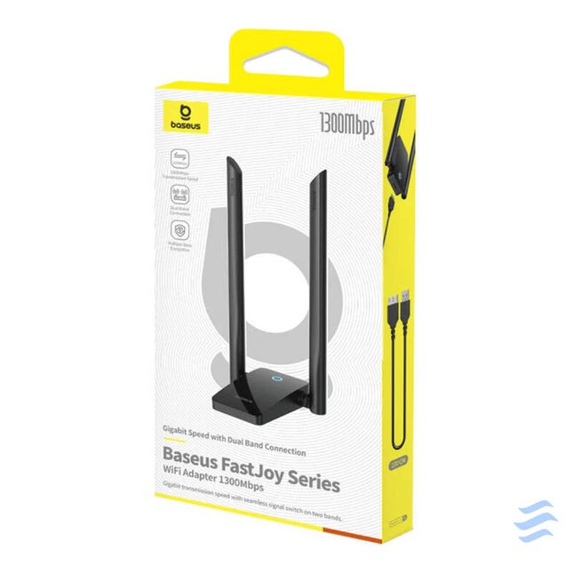 Adapter WiFi Baseus FastJoy 1300Mbps (black) Adapters connectors and converters