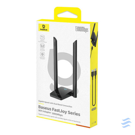 Adapter WiFi Baseus FastJoy 1800Mbps (black) Adapters connectors and converters