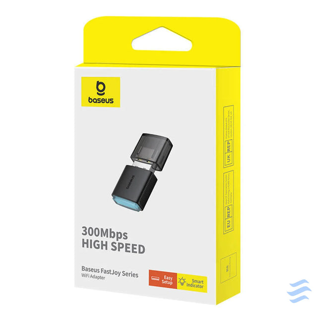 Adapter WiFi Baseus FastJoy 300Mbps (czarny) Adapters connectors and converters
