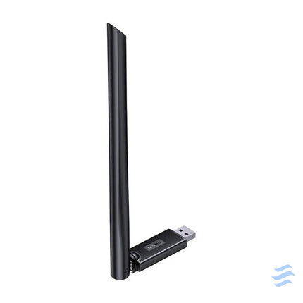 Adapter WiFi with antenna Baseus FastJoy 650Mbps (czarny) Adapters connectors and converters