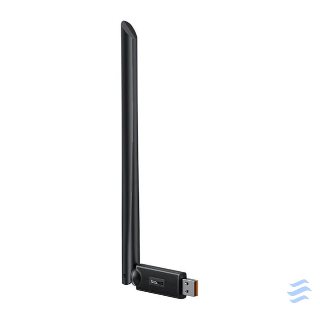 Adapter WiFi with antenna Baseus FastJoy 650Mbps (czarny) Adapters connectors and converters