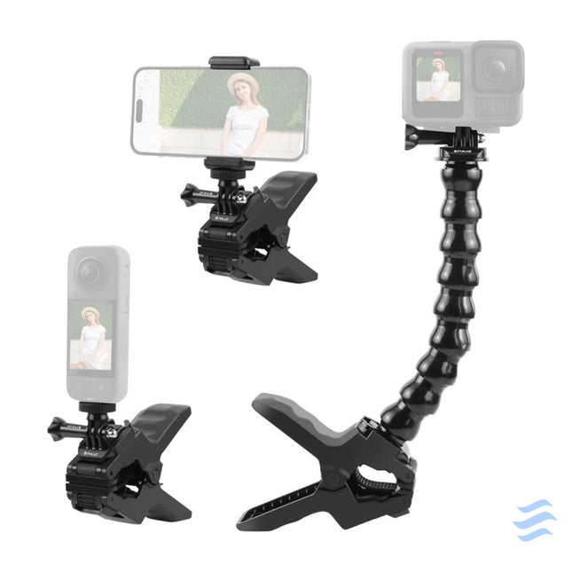 Adjustable mount for sporotome cameras Puluz with clamp Booms and selfie sticks