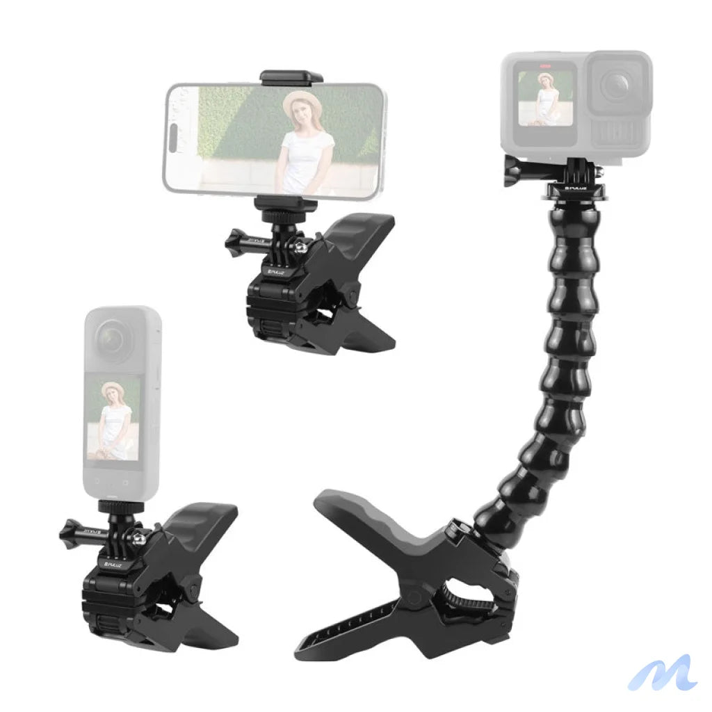 Adjustable mount for sporotome cameras Puluz with clamp