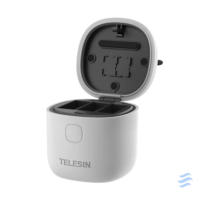 Allin box Telesin waterproof three channel charger + 2 batteries for GoPro Hero 12 / Hero 11 / Hero 10 / Hero 9 (GP BTR