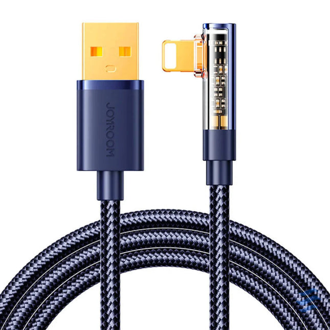 Angle Cable to USB A / Lightning / 1.2m Joyroom S UL012A6 (blue) Combo Cables