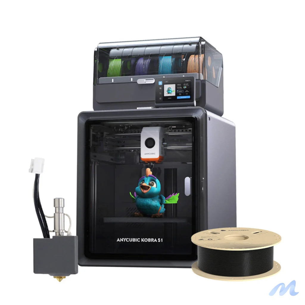 Anycubic Kobra S1 Combo 3D Printer + Hotend + Filament free