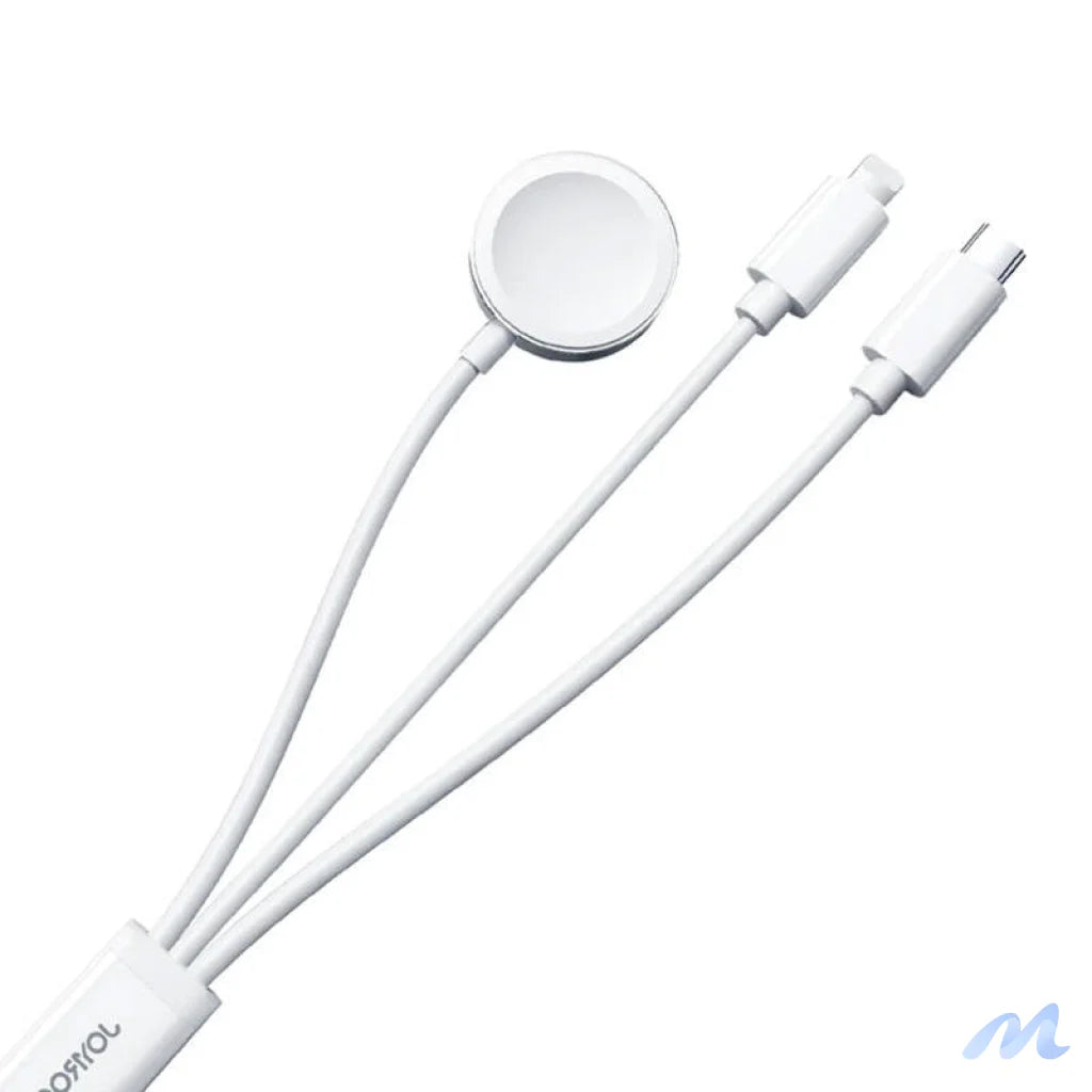 Apple Watch Magnetic Charger Joyroom S-IW008 Lightning + USB-C 5V 1.2m (White)