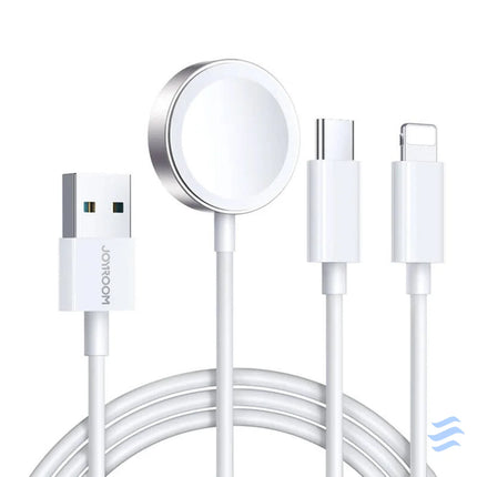 Apple Watch Magnetic Charger Joyroom S IW008 Lightning + USB C 5V 1.2m (White) Wireless chargers