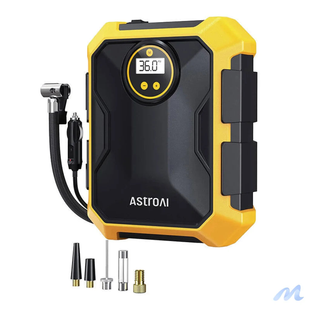 AstroAI CZK-3674 12V DC 100PSI Air Compressor (Yellow)
