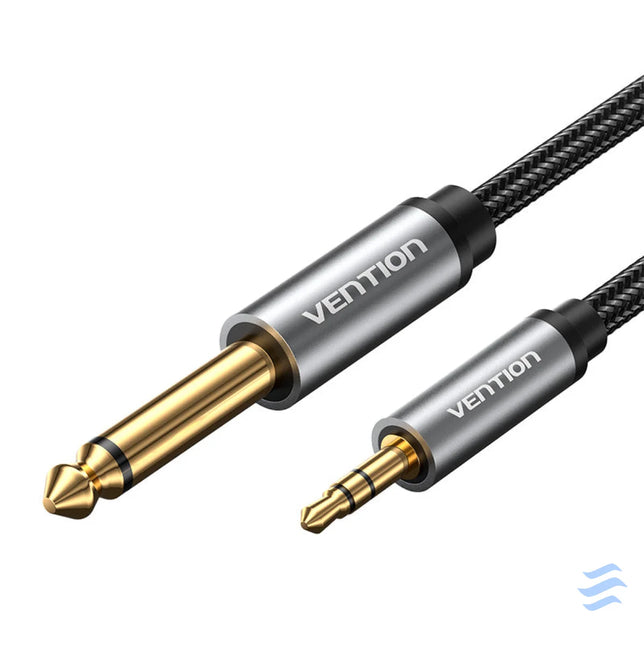 Audio cable mini jack 3.5mm male to jack 6.35mm male Vention BCYHF 1m Audio cables