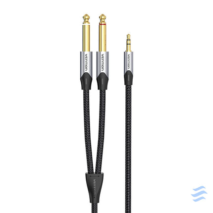 Audio cable mini jack 3.5mm to 2x jack 6.35mm male Vention BARHK 8m Audio cables