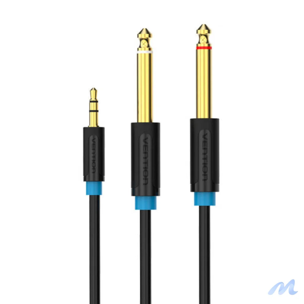 Audio Cable TRS 3.5mm to 2x 6.35mm Vention BACBJ 5m Black