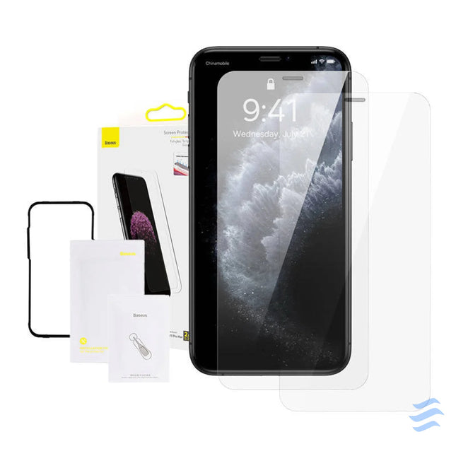 Baseus 0.3mm Full glass Tempered Glass Film(2pcs pack) for iPhone XS Max/11 Pro Max 6.5inch For smartphones